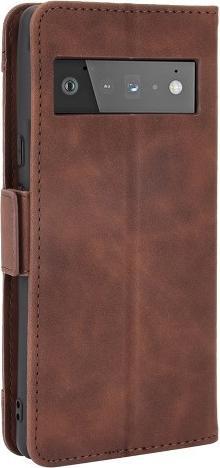 Actual product image Cover-Discount Google Pixel 6 - case with many card slots brown (Google Pixel 6)
