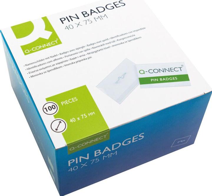 Actual product image Q-Connect Name badges with pin