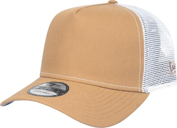 New Era A-Frame Mesh Trucker Cap - ESSENTIAL wheat
