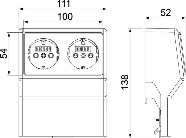 Actual product image Rehau SL Equipment tank (2 cm)
