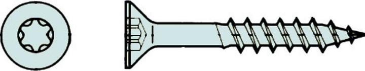 OK-Line Spanplattenschrauben ok-vis SK verzinkt (200 Screws per piece)