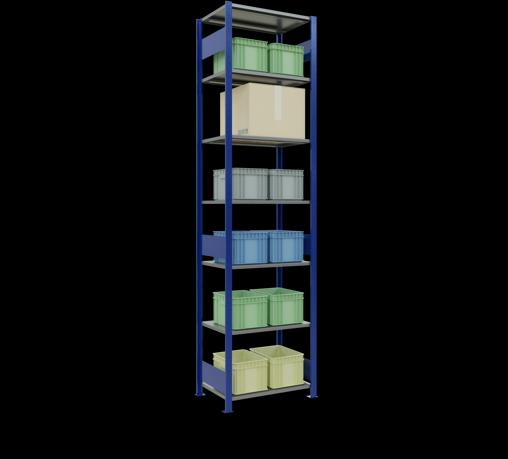 Immagine prodotto Schulte Lagertechnik Sistema di scaffalature di base senza viti MULTIplus150 con ripiani di lunghezza