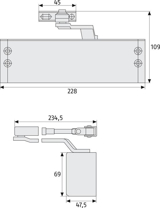 Actual product image Abus 7603 W (Indoor)