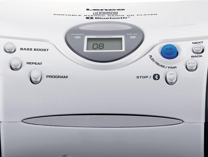 Produktbild Lenco SCD-24BT weiss/schwarz (UKW, FM)