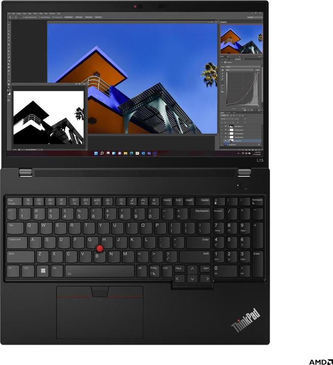 Actual product image Lenovo ThinkPad L15 Gen 4 (15.60", AMD Ryzen 5 Pro 7530U, 32 GB, 512 GB, DE)