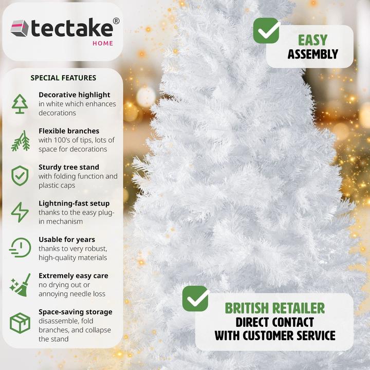 Produktbild tectake Künstlicher Weihnachtsbaum (180 cm)