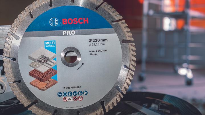 Actual product image Bosch Professional Zubehör PRO Multi Material diamond cutting disc, 230 x 22.23 mm