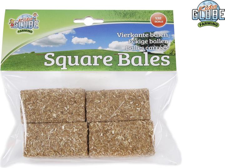Produktbild Kids Globe Farming Van Manen Kids Globe Reiterhof Set 1:32 Pferdestall 9 Boxen 4 Pferde 4 Heuballen