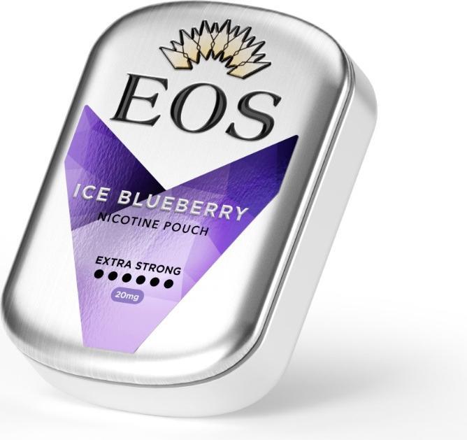 Produktbild Empire of Snus EOS - All White Extra Strong - Blueberry (Nicotine Pouches, 20 mg)