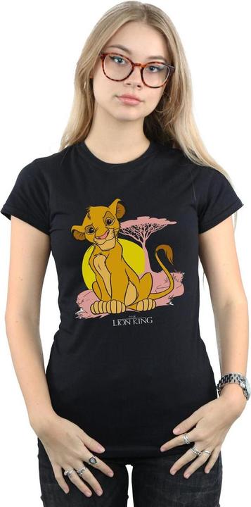Actual product image Disney Womens/Ladies The Lion King Simba Pastel Cotton T-Shirt (XXL)