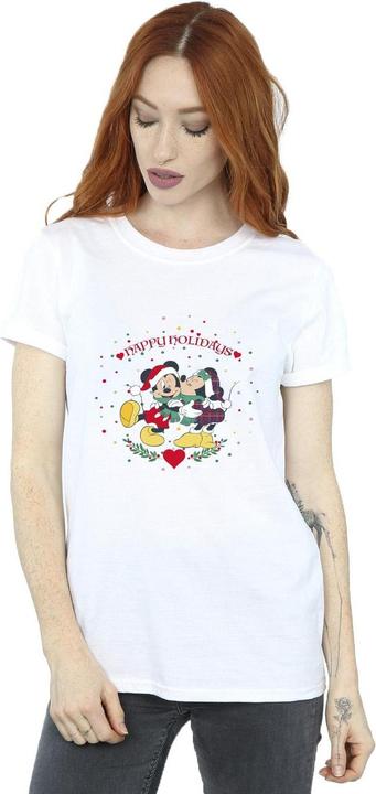 Immagine prodotto Disney Mickey Mouse Mickey Minnie Christmas Maglietta Ampia Donna (XXL)
