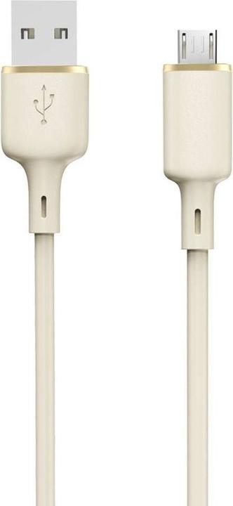 Dudao L7SM USB-A - micro USB cable 5A 1m - beige (1 m)