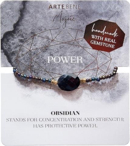 Produktbild Artebene MAJOIE Armband Power Obsidian