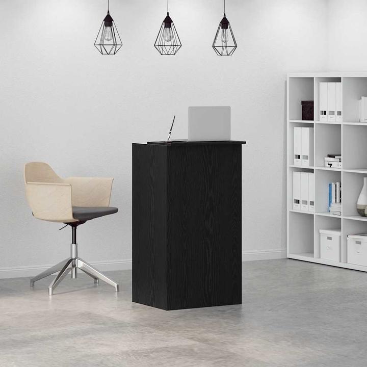 Produktbild VidaXL Empfangstheke Schwarz 55x50x103,5 cm Holzwerkstoff Empfangstresen