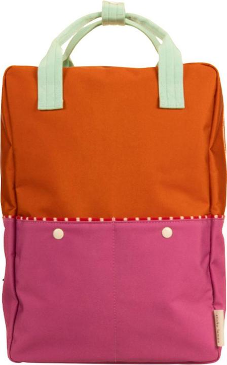 Sticky Lemon Klebriger Zitronen -Rucksack/Boekentas grosser besser zusammen - colourblocking - Kiesorange