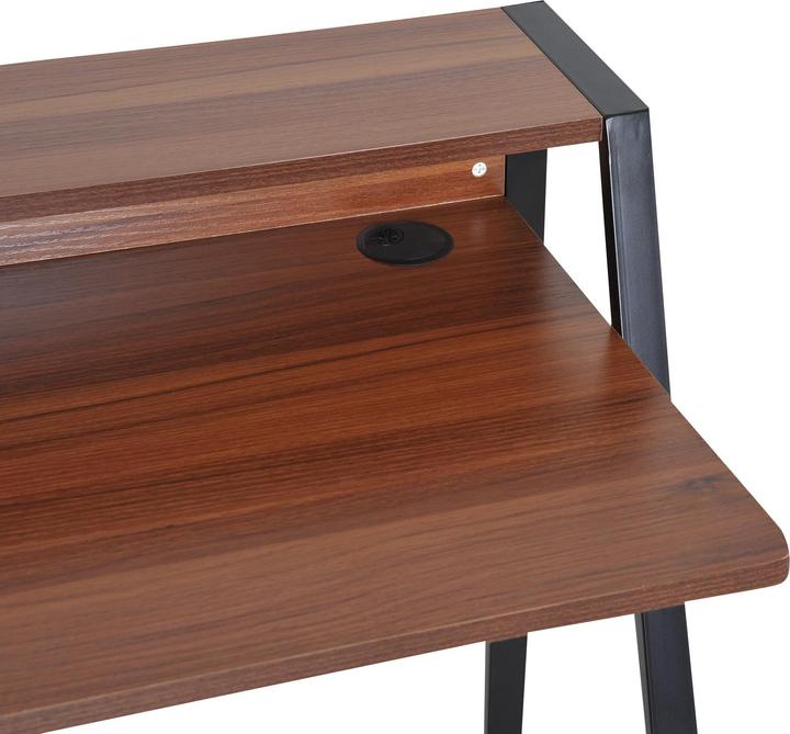 Produktbild Homcom Schreibtisch in Walnuss-Optik (84 x 45 x 85 cm)