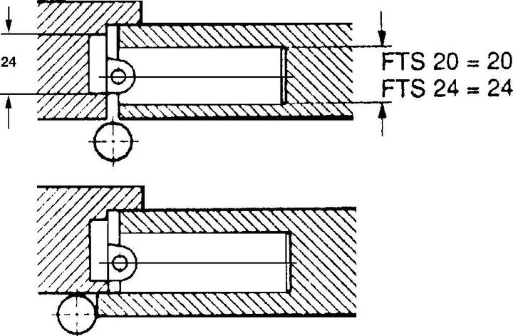 Produktbild G-U Falz-Türschliesser GU FTS (Zimmertür, Holztür, Balkontür, Indoor)