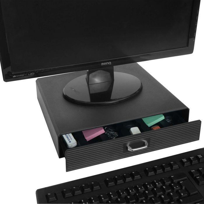 Produktbild Mendler Monitorerhöhung HWC-L98, Monitorständer mit Schublade 7x34x31cm