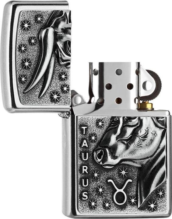 Actual product image Zippo New Star Sign Taurus Emblem