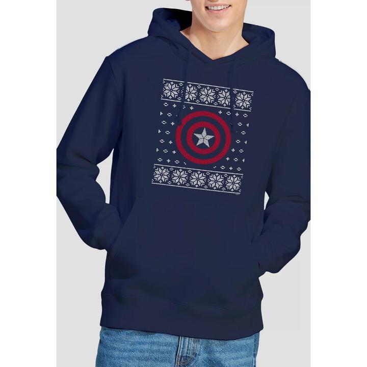 Actual product image Captain America Mens Shield Hoodie (L)
