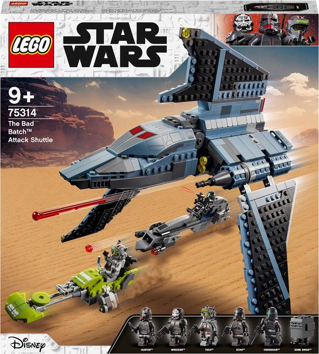 Produktbild LEGO Star Wars 75314 Das Bad Batch Attack Shuttle (75314, LEGO Star Wars)