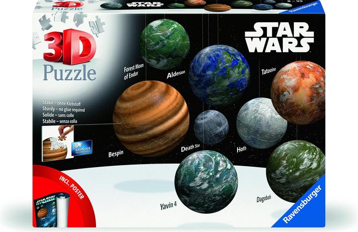 Image du produit Ravensburger Planètes de la galaxie Star Wars (531 pièces)