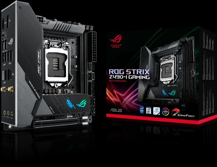 Immagine prodotto ASUS ROG Strix Z490-I Gaming (LGA 1200, Intel Z490, Mini-ITX)