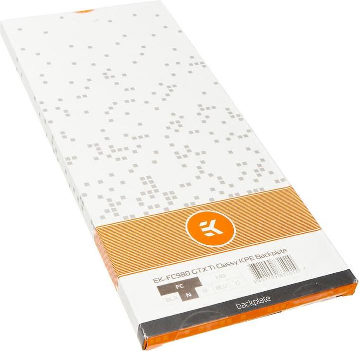 Actual product image EKWB EK-FC980 GTX Ti Classy KPE Backplate - Nickel