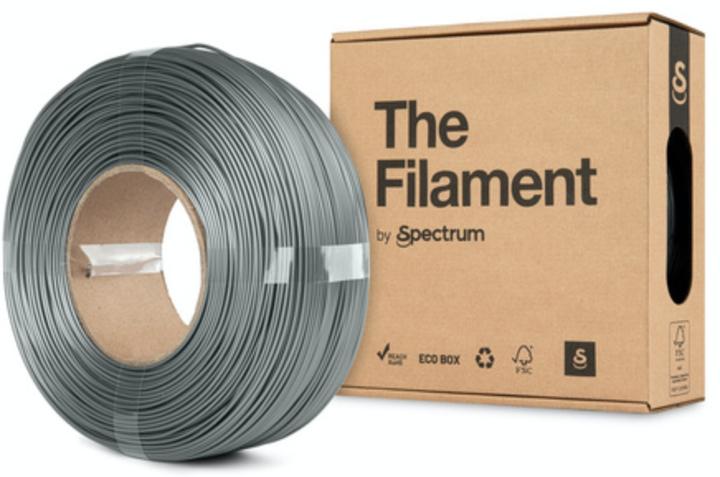 Actual product image The Filament ReFill PETG 1.75mm SILVER ALUMINIUM 1kg (PETG, 1.75 mm, 1000 g, Silver)