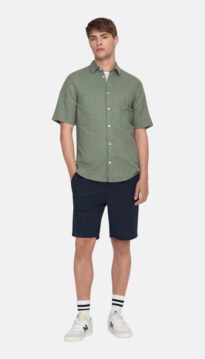 Image du produit Only & Sons Chemise à manches courtes en lin (XS)
