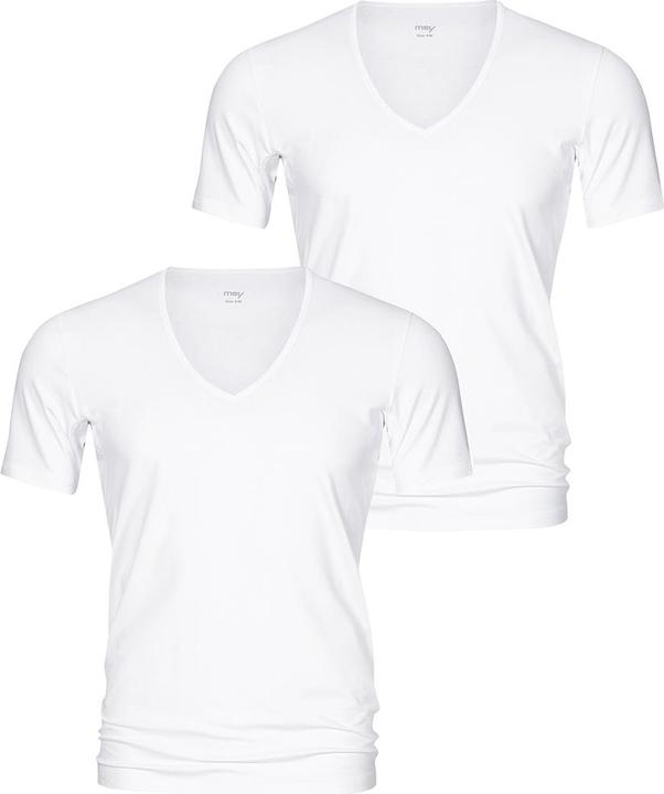 Actual product image Mey 2 Pack Dry Cotton V-Neck T-Shirt (S)