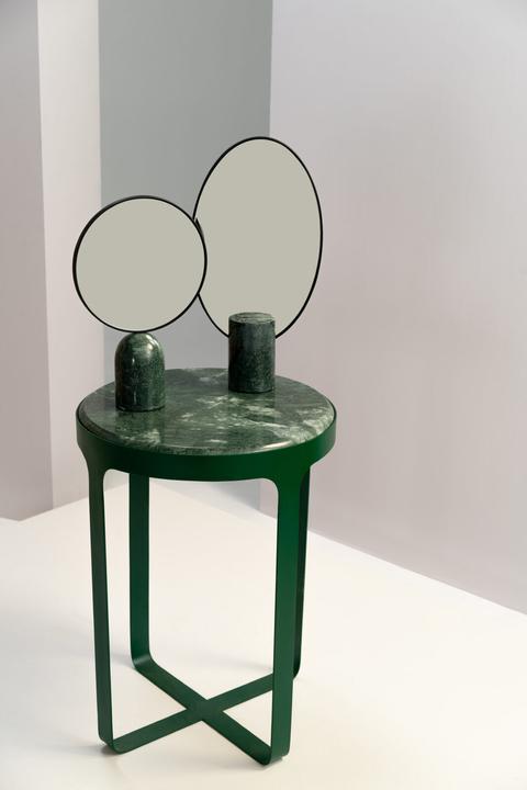 Immagine prodotto Pols Potten Specchio rotondo in marmo da 34 cm - Verde (Ø 34 cm)