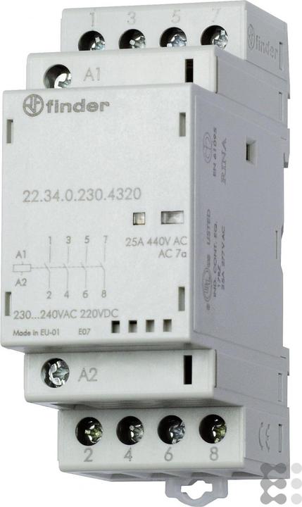 Immagine prodotto Finder Modular contactor 4NO 25A 230V ac/dc