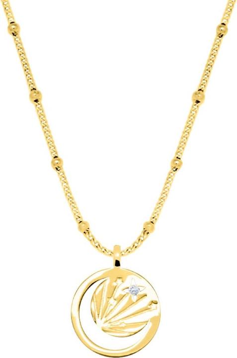 Produktbild Candy Halskette Mond & Sterne, 925 Sterling Silber, vergoldet (18k vergoldet, 925 Sterling Silber, 42 - 45 cm)