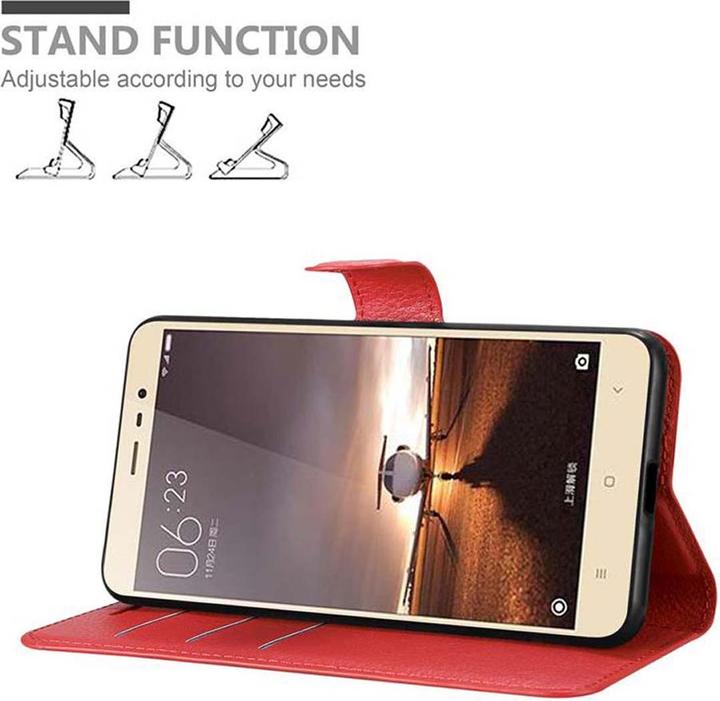 Actual product image Cadorabo Book with stand function cover (Xiaomi Redmi Pro)
