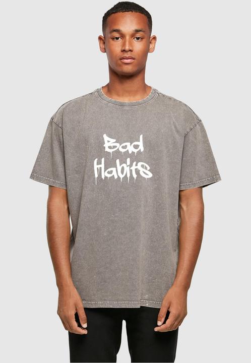 Image du produit Merchcode Bad Habits Acid Washed Heavy Oversized Tee - 112633 (XXL)