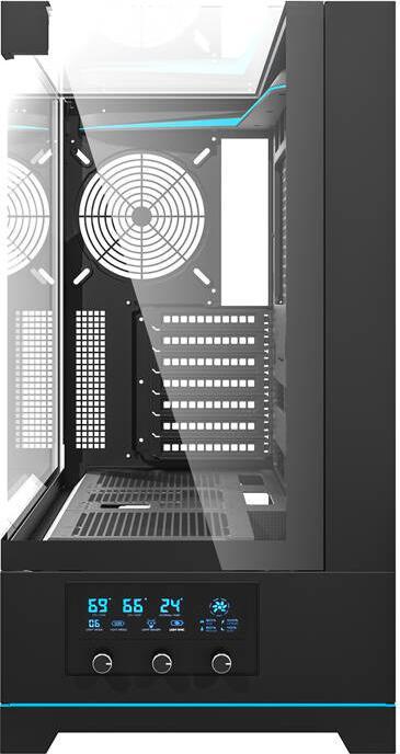 Actual product image Darkflash Tech Darkflash DY450 computer case without fans (black) (mATX, ATX, ITX)