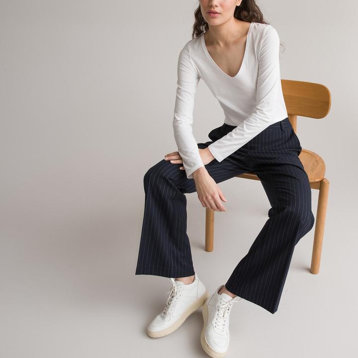 Actual product image La Redoute Collections V-neck T-shirt (L)