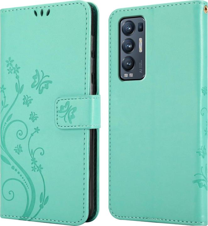 Image du produit Cadorabo Pochette Flower Book (Oppo Find X3 Neo)