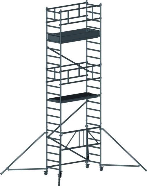 Produktbild Zarges Arbeitsgerüst PaxTower 1T 0,72 x 1,80 m Arbeitshöhe 6,55 m (Gerüst, 180 cm)