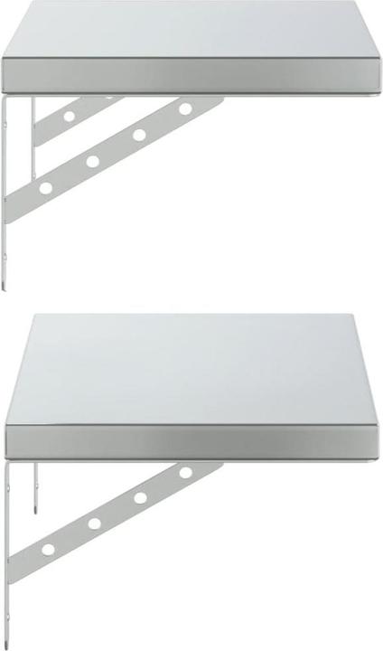 Produktbild VidaXL Wandregale 2 Stk. 50 x 30 cm Edel (50 x 30 x 3 cm)