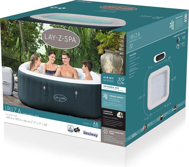Produktbild Bestway Lay-Z-Spa Ibiza AirJet (6 Pers.)