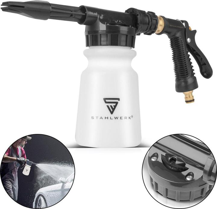 Produktbild Stahlwerk Autowasch-Schaumspritzpistole RP-91 ST mit abnehmbarem Behälter