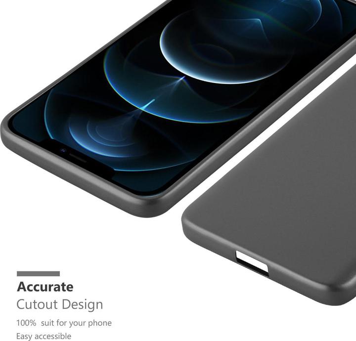 Image du produit Cadorabo Couverture métallique mate TPU (Apple iPhone 12, Realme 12 Pro+)