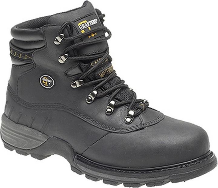 Produktbild Grafters Sicherheitsstiefel Wanderstiefel mit Zehenschutz gewachst (43)