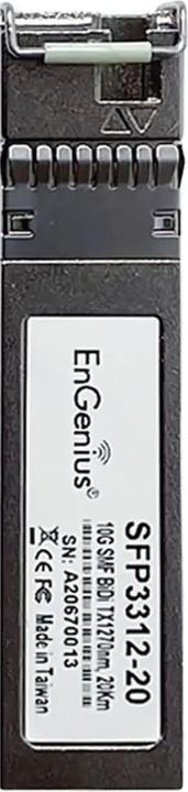 Produktbild EnGenius SFP Module 10G Single-Mode Fiber BiDi 20km Tx1270nm/Rx1330nm, SFP3312-20A