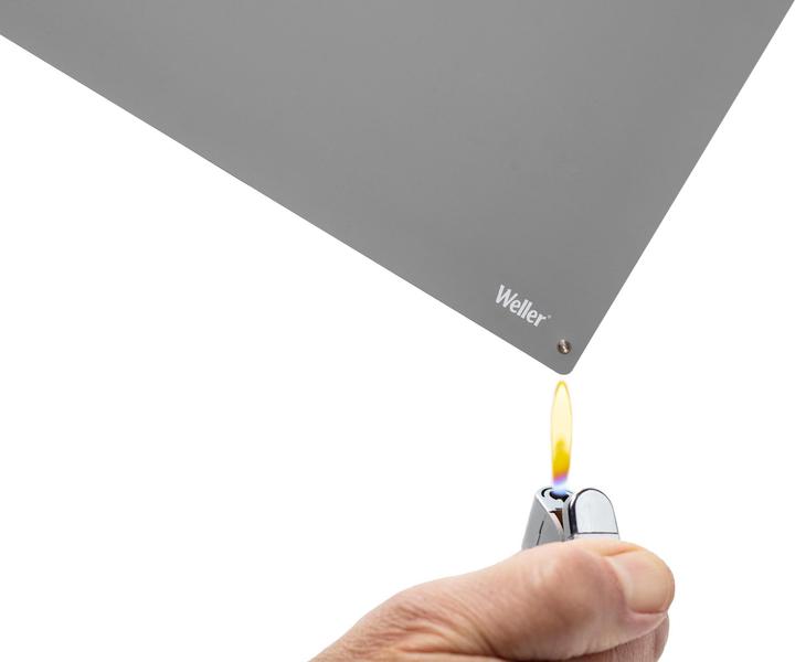 Actual product image Weller Erem Antistatic ESD premium tabletop soldering mat set with wrist strap and spiral cable