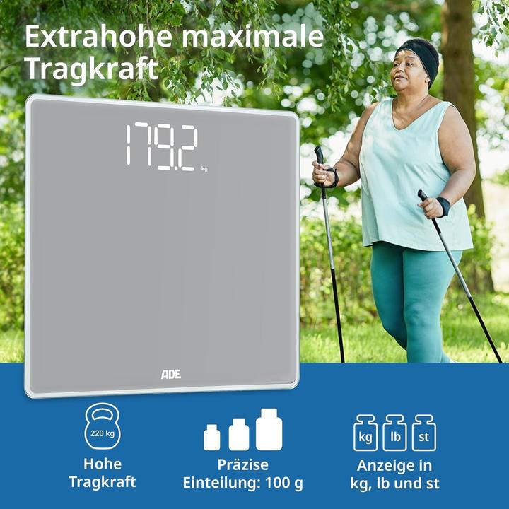 Immagine prodotto ADE Digitale XXL Körperwaage (220 kg)