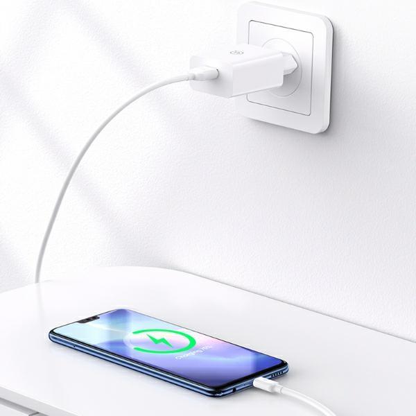 Image du produit Usams Zestaw szybkiego ład. Micro 2a 1m Fast Charging biały/white SC series(CC083) (18 W)