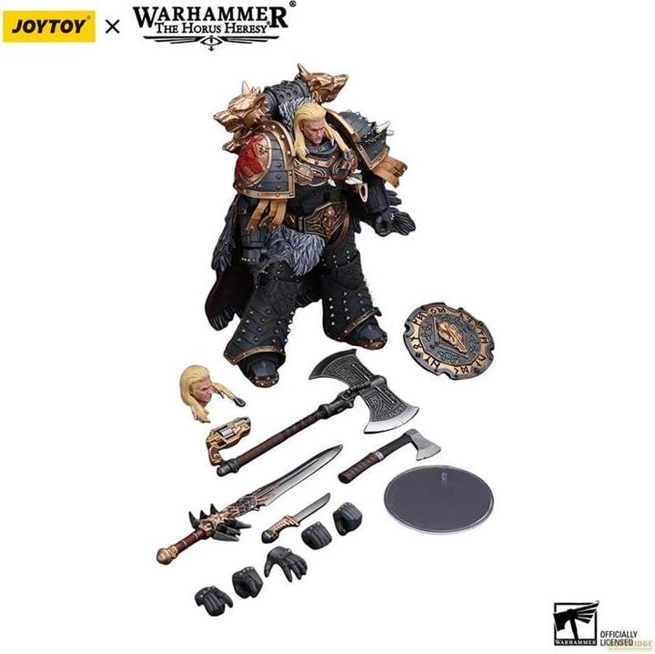 Produktbild Joy Toy Warhammer The Horus Heresy Actionfigur 1/18 Space Wolves Leman Russ Primarch of the VIth Legion 12 c